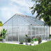 Greenfingers Greenhouse Aluminium Green House Garden Shed