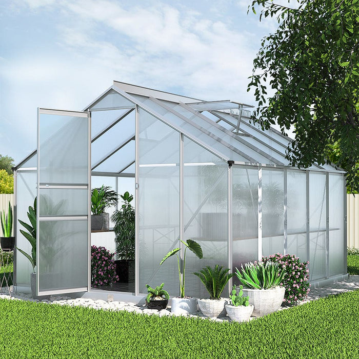 Greenfingers Greenhouse Aluminium Polycarbonate Green House