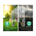 Greenfingers Greenhouse Garden Shed Green House 1.9x1.2m