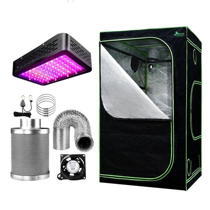 Greenfingers Grow Tent 1000w Led Light 90x90x180cm Mylar 6’