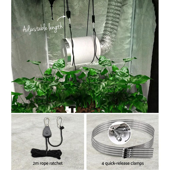 Greenfingers Hydroponics Grow Tent Ventilation Kit Vent Fan