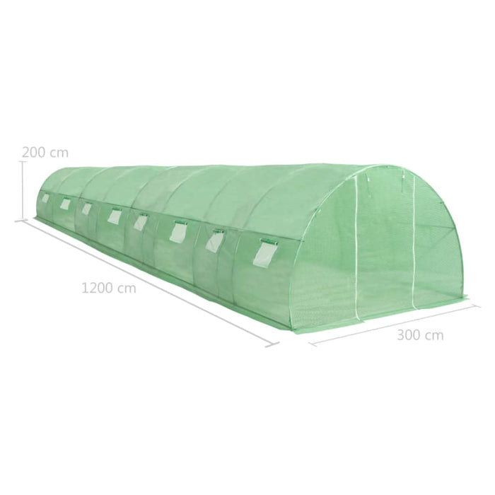 Greenhouse 36m² 1200x300x200 Cm Apptn