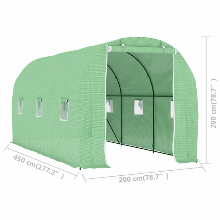 Greenhouse 9 M² 4.5x2x2 m Anolp