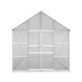 Greenhouse Aluminium Large Green House Garden Shed 6x2.4m