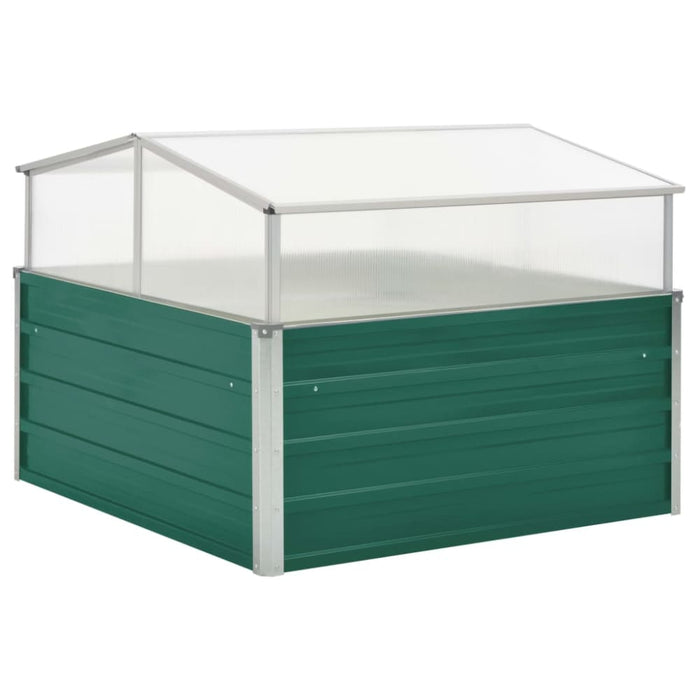 Greenhouse Green 100x100x77 Cm Galvanised Steel Aibxb