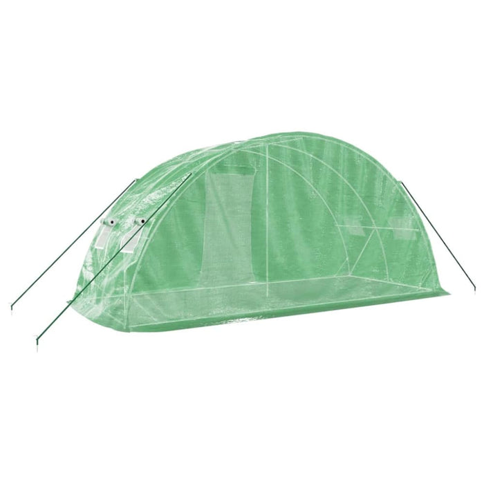 Greenhouse with Steel Frame Green 10 M² 5x2x2.3 m Tlabnp