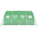 Greenhouse with Steel Frame Green 16 M² 4x4x2 m Tonnblo