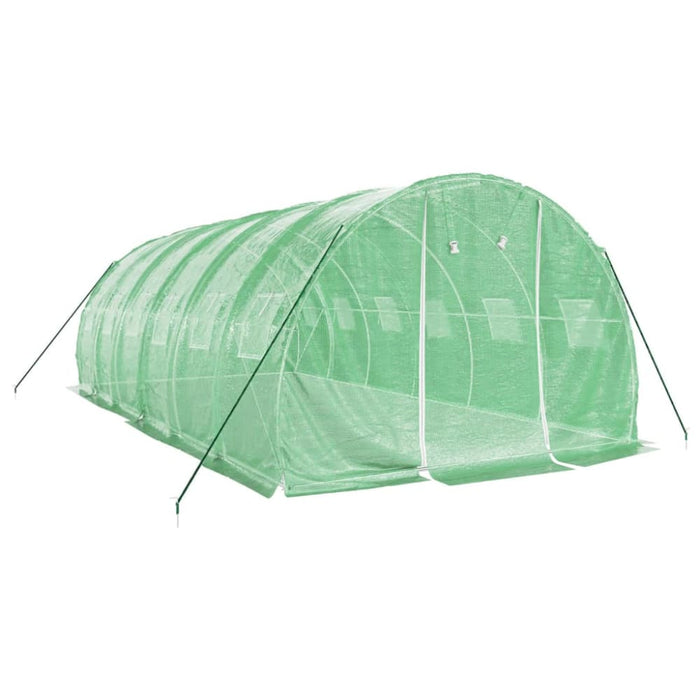 Greenhouse with Steel Frame Green 18 M² 6x3x2 m Tonnbab