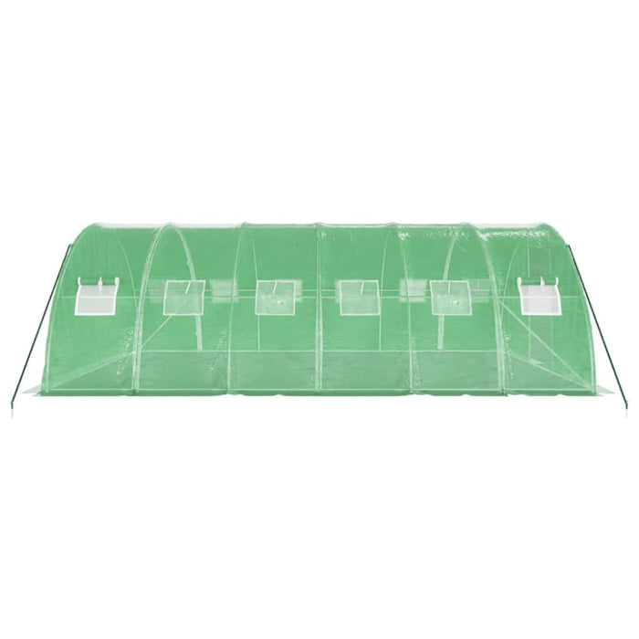 Greenhouse with Steel Frame Green 24 M² 6x4x2 m Tonnblx