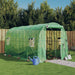 Greenhouse with Steel Frame Green 8 M² 4x2x2 m Tonnboi