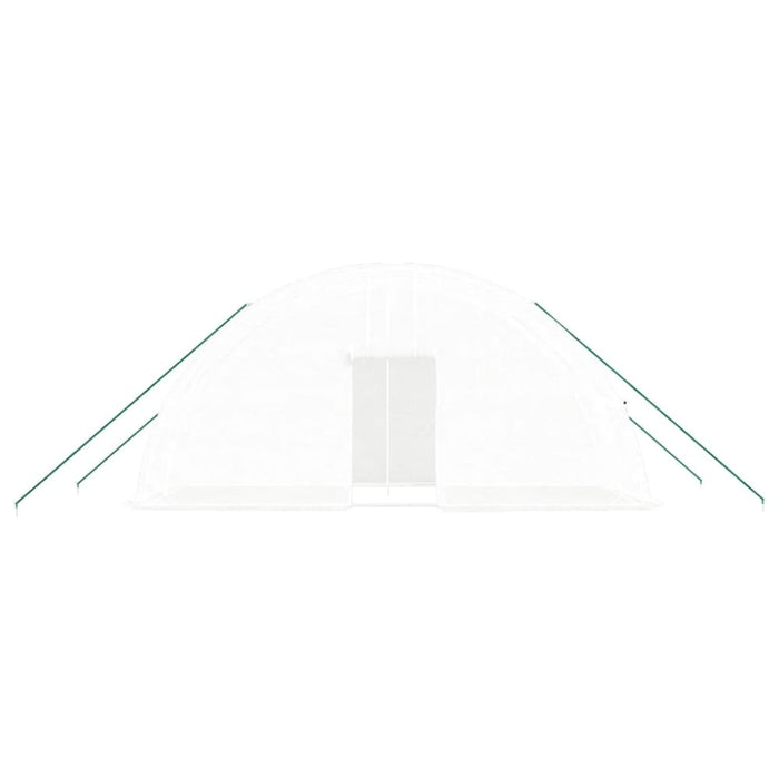 Greenhouse With Steel Frame White 12 M² 6x2x2.85 m Tlabko