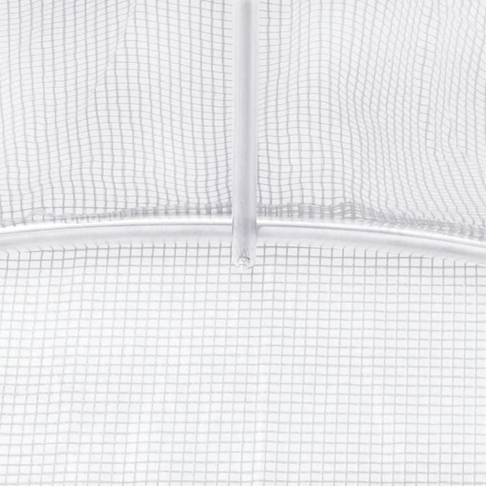 Greenhouse With Steel Frame White 16 M² 4x4x2 m Tonnbix