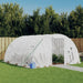 Greenhouse with Steel Frame White 16 M² 4x4x2 m Tonnbix