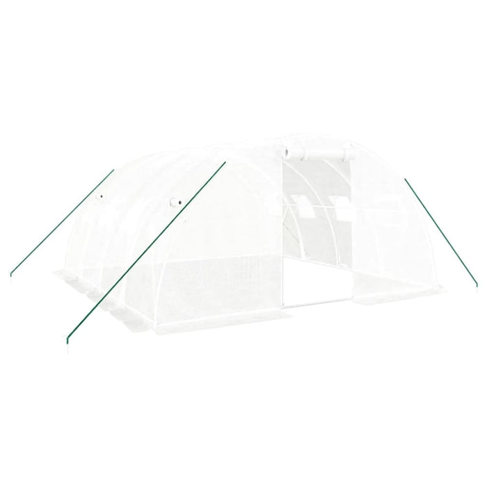 Greenhouse with Steel Frame White 16 M² 4x4x2 m Tonnbix
