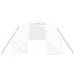 Greenhouse with Steel Frame White 18 M² 6x3x2 m Tonnbpo