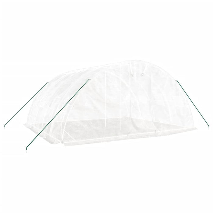 Greenhouse with Steel Frame White 20 M² 5x4x2.3 m Tonnbka