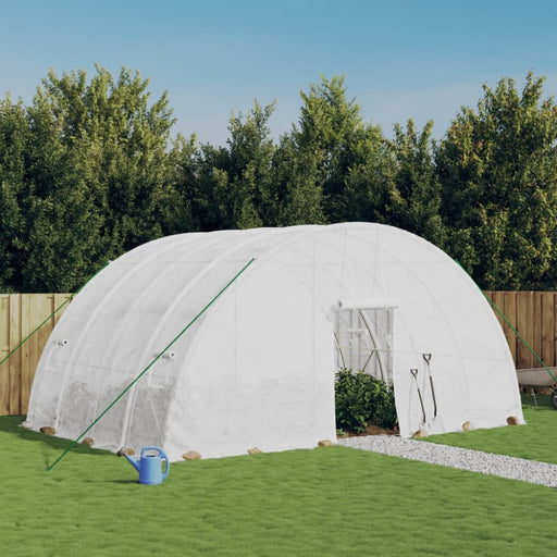 Greenhouse With Steel Frame White 24 M² 6x4x2.85 m Tonnool