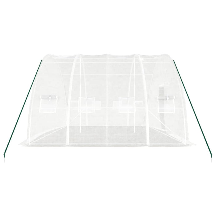 Greenhouse With Steel Frame White 24 M² 6x4x2.85 m Tonnool