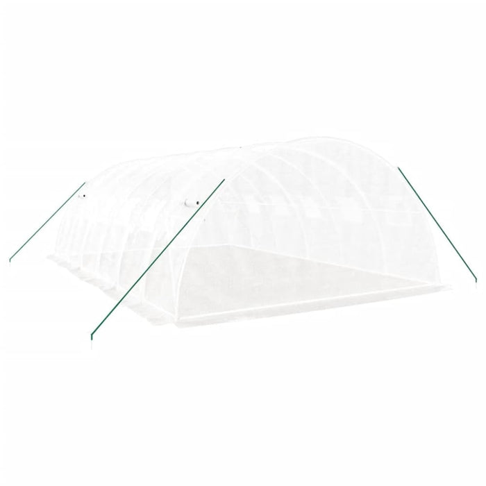 Greenhouse with Steel Frame White 24 M² 6x4x2 m Tonnbit