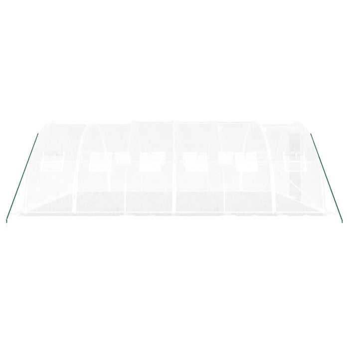 Greenhouse with Steel Frame White 24 M² 6x4x2 m Tonnbit