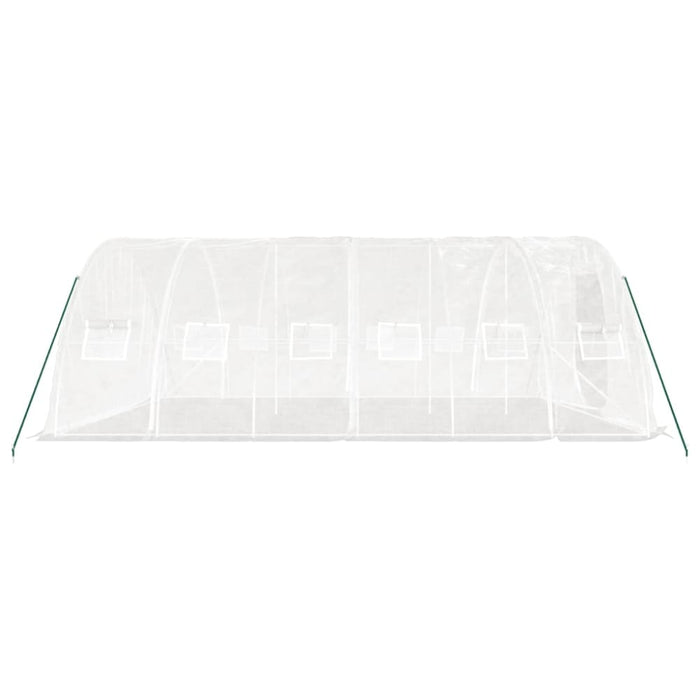 Greenhouse with Steel Frame White 30 M² 6x5x2.3 m Tonnbkp