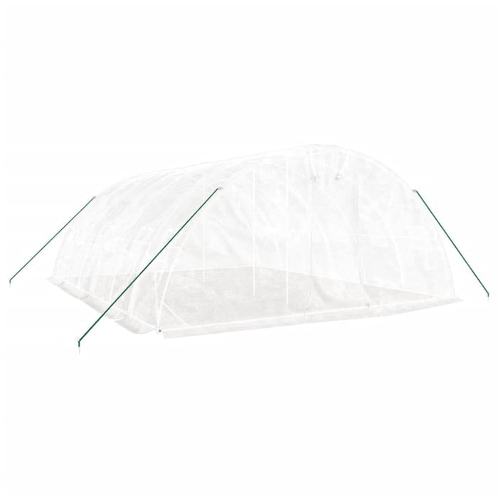 Greenhouse with Steel Frame White 30 M² 6x5x2.3 m Tonnbkp