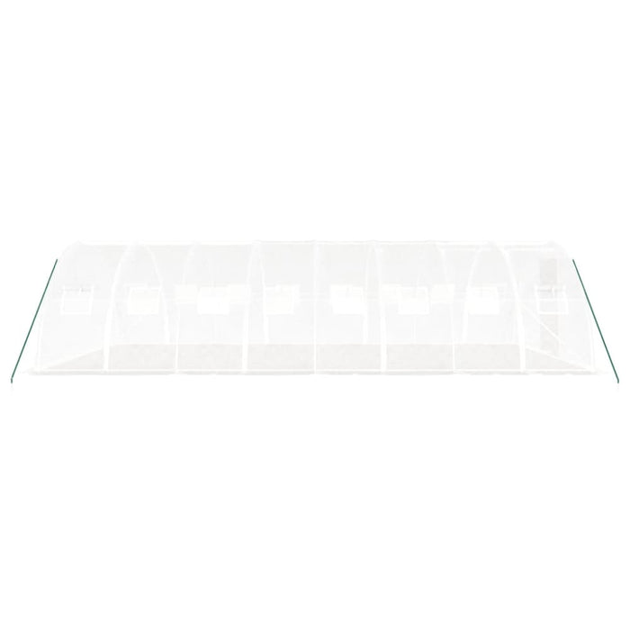Greenhouse with Steel Frame White 32 M² 8x4x2 m Tonnbia