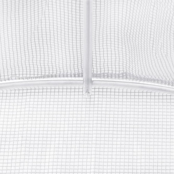 Greenhouse With Steel Frame White 36 M² 12x3x2 m Tonnbpa