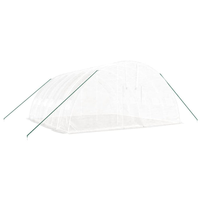 Greenhouse With Steel Frame White 36 M² 6x6x2.85 m Tonnooi