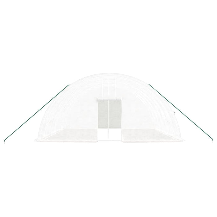 Greenhouse With Steel Frame White 36 M² 6x6x2.85 m Tonnooi