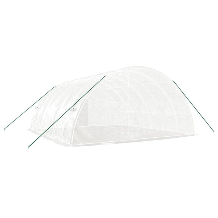 Greenhouse With Steel Frame White 36 M² 6x6x2.85 m Tonnooi