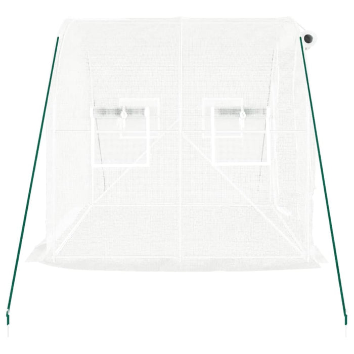 Greenhouse with Steel Frame White 4 M² 2x2x2 m Tlabip