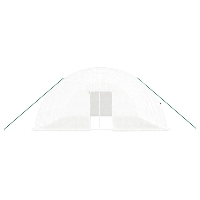 Greenhouse With Steel Frame White 48 M² 8x6x2.85 m Tonnoon
