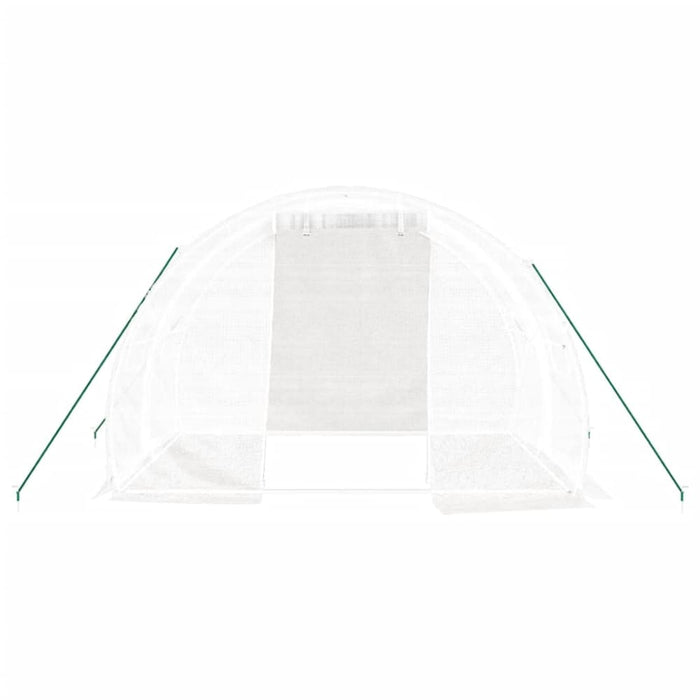 Greenhouse with Steel Frame White 6 M² 3x2x2 m Tlabik