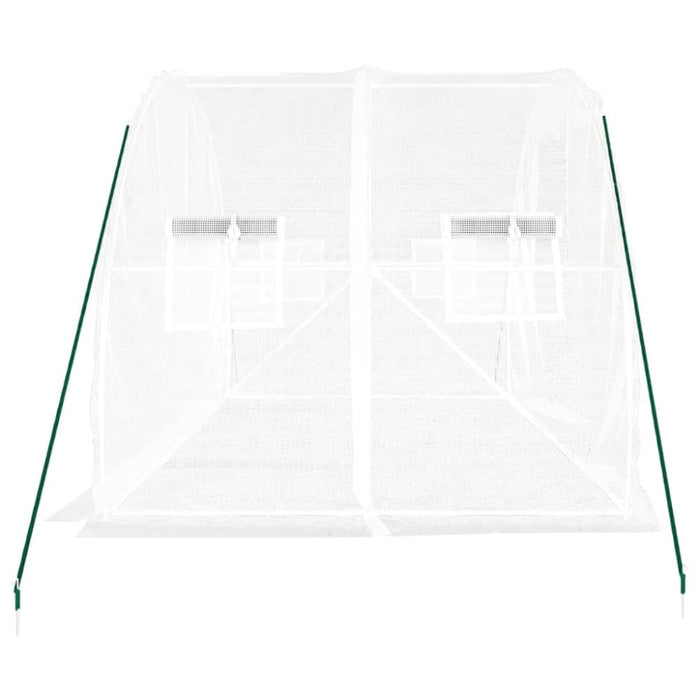 Greenhouse with Steel Frame White 6 M² 3x2x2 m Tlabik