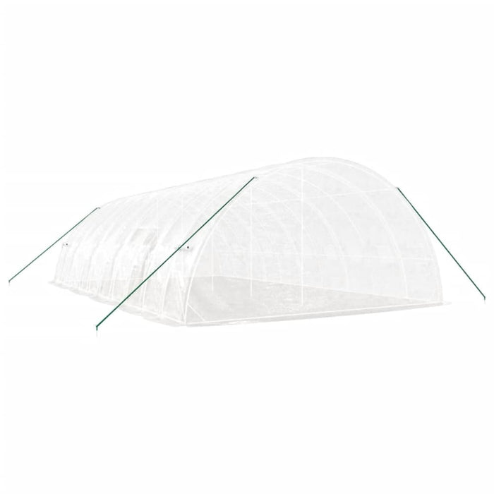Greenhouse With Steel Frame White 60 M² 10x6x2.85 m Tonnook