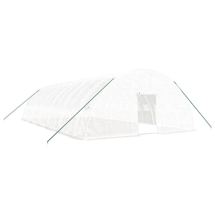 Greenhouse With Steel Frame White 72 M² 12x6x2.85 m Tonnoxb