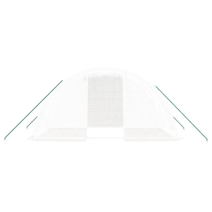 Greenhouse with Steel Frame White 8 M² 4x2x2 m Tlabnt