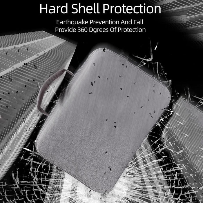 Grey Canvas Single Shoulder Storage Bag Shockproof