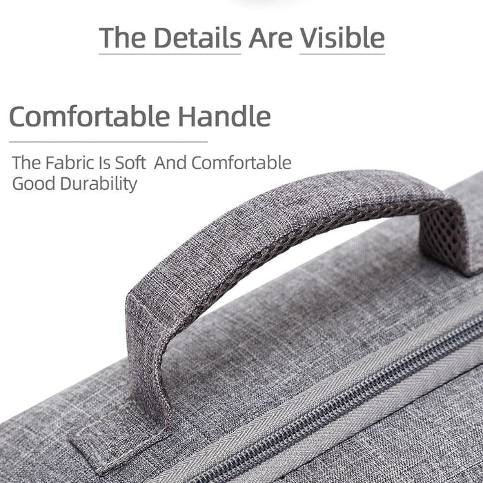 Grey Canvas Single Shoulder Storage Bag Shockproof