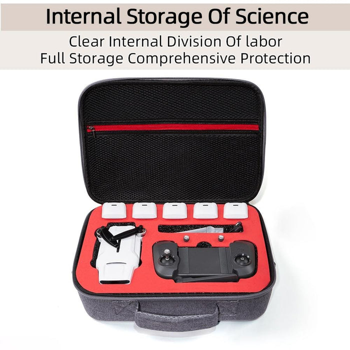 Grey Canvas Single Shoulder Storage Bag Shockproof