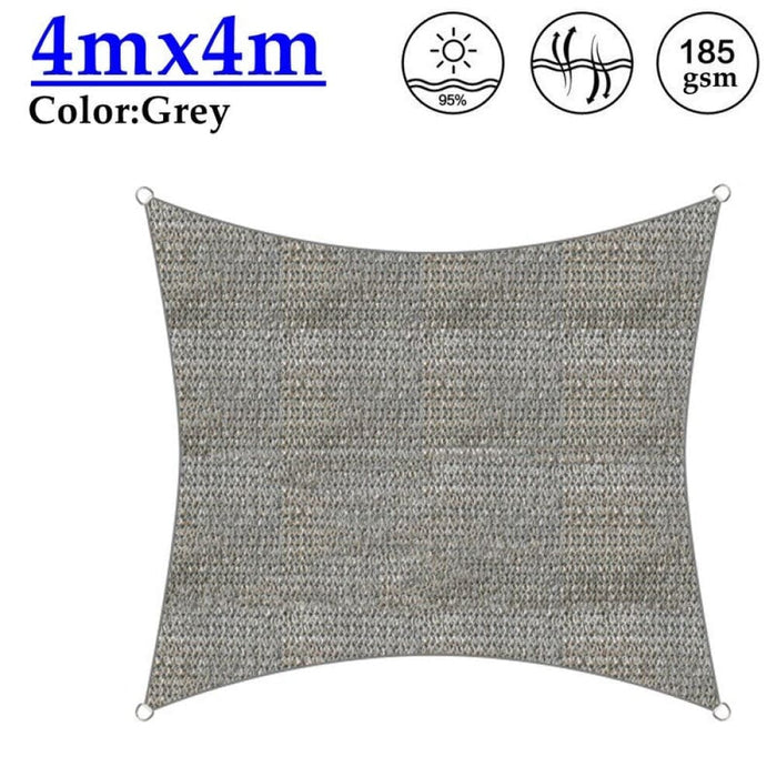 Grey Hdpe Car Shed Sunshade Net Garden Pavilion Sail