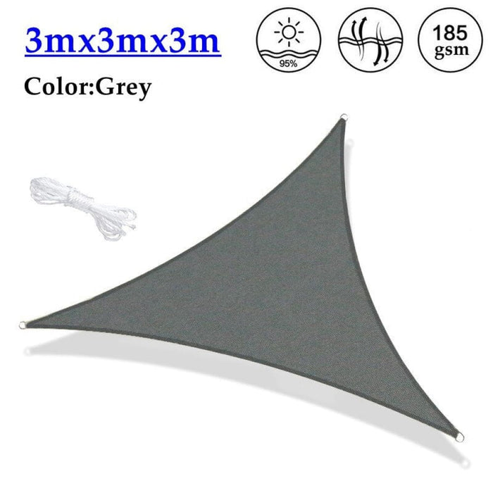Grey Hdpe Car Shed Sunshade Net Garden Pavilion Sail