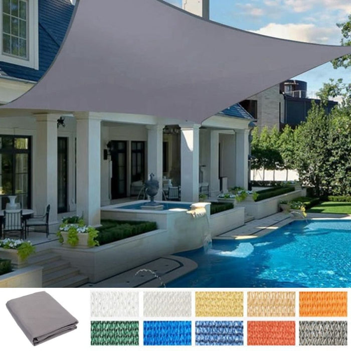 Grey Hdpe Car Shed Sunshade Net Garden Pavilion Sail