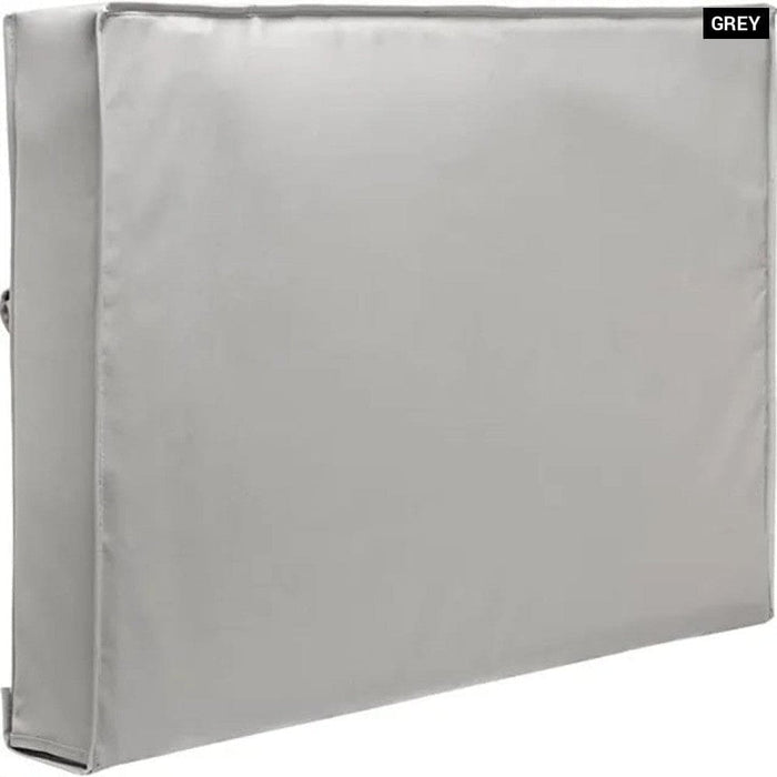 Grey Outdoor Tv Screen Cover Weatherproof Universal