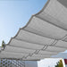 Grey Telescopic Wave Shade Sail Garden Sun Shelter Awning