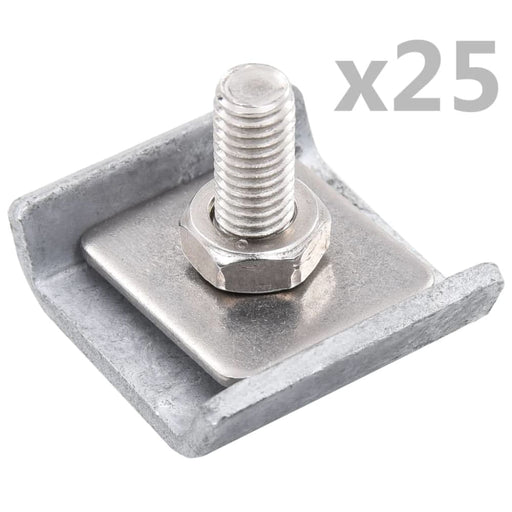 Grid Mat Connector 25 Sets Silver Oaapbb