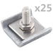 Grid Mat Connector 25 Sets Silver Oaapbb