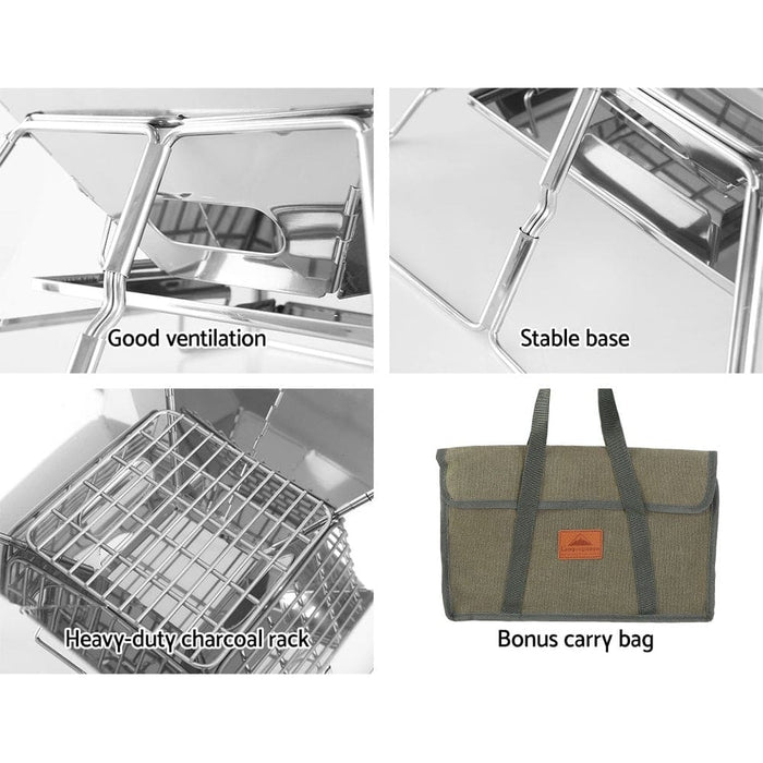 Goslash Picks Grillz Camping Fire Pit Bbq 2-in-1 Grill