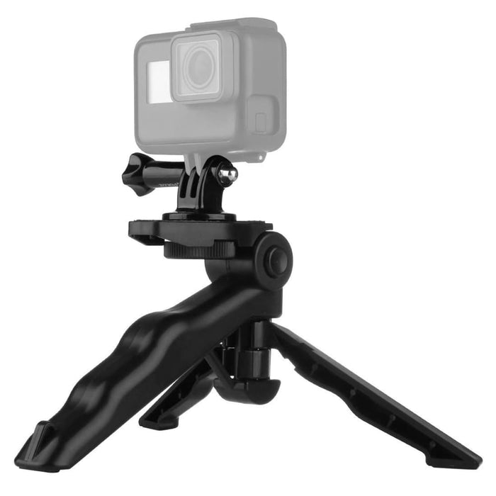Grip Folding Tripod Mount With Adapter And Screws For Gopro